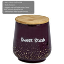 DELUXE CANISTER STASH JAR - GOLD DOTS - SWEET STASH Jar Roast and Toast Gifts