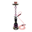 Zebra Flagship 1 Hose Hookah 28" tall Hookah Jatiimports LLC PINK