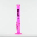 Castle Glassworks | 18" Straight Tube Glass Bong – C-003 (9mm Thick) Glass Bong Castle Glassworks Pink