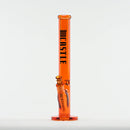 Castle Glassworks | 18" Straight Tube Glass Bong – C-003 (9mm Thick) Glass Bong Castle Glassworks Orange