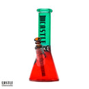 SC Castle Glassworks 12" Electroplated Dual Colour Beaker Bong