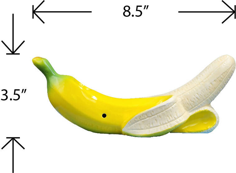O banana pipe - curvy tropical fruit pipe