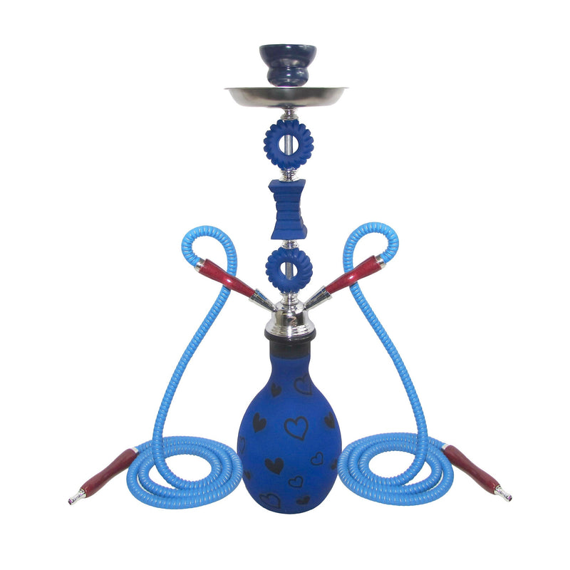 O Zebra Heart 2 Hose HOOKAH 28" TALL