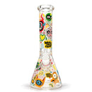 10" Glow-in-the-Dark Graffiti Beaker Glass Bong Super Supplys Inc