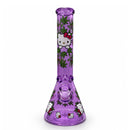 14" Character & Leaf Pattern Beaker Glass Bong Super Supplys Inc