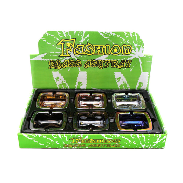 Glass Square Ashtray - Fashion Edition