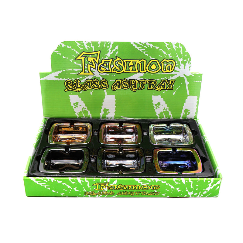 Glass Square Ashtray - Fashion Edition