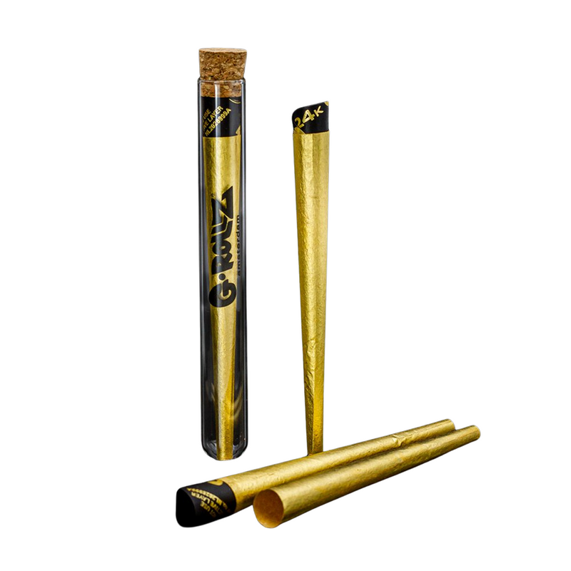 G-Rollz 24k Gold King Size Pre-Rolled Cones - 6ct