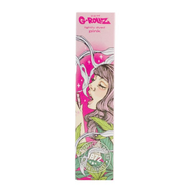 G-Rollz 'Colossal Dream' Lightly Dyed Pink KS Slim Papers - 25ct