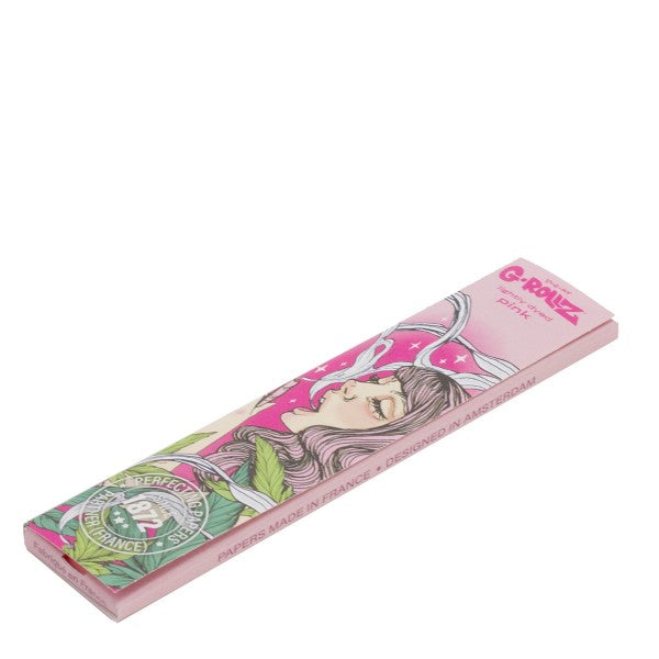 G-Rollz 'Colossal Dream' Lightly Dyed Pink KS Slim Papers - 25ct