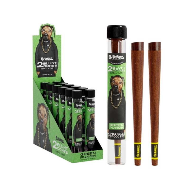 G-Rollz 'The Dog' Terpene Infused Herbal Blunt Cones - 12ct