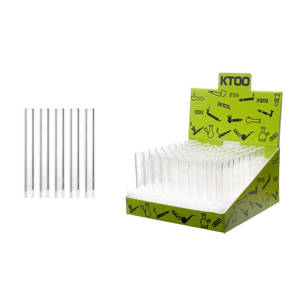 O 4" Glass Tube straight pipe Box of 100 [GL-GO10x]