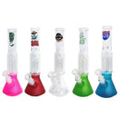 12" Graphic Water Pipe, with Beaker Base