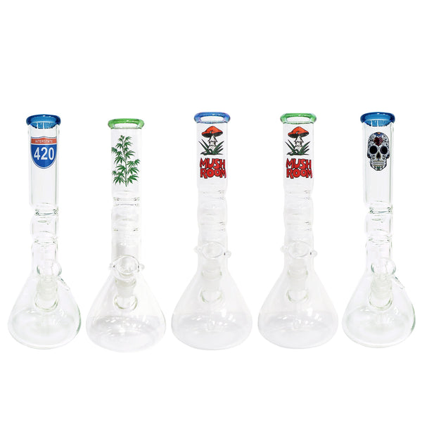 12" Water Pipe with Back Facing Zong