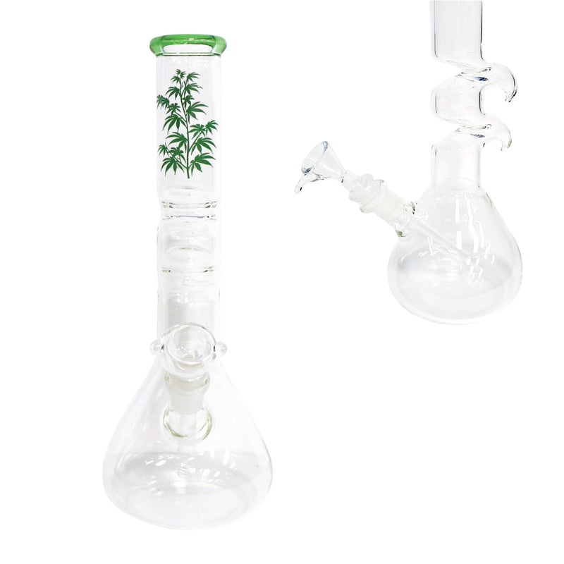 12" Water Pipe with Back Facing Zong