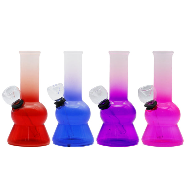 5" Frosted Mini Water Pipe Triangle Base