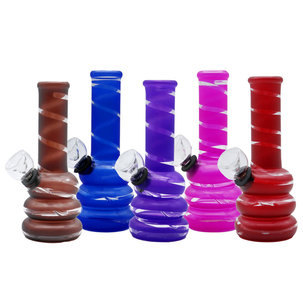 6" Bubble Stripe Water Pipe Bump Base