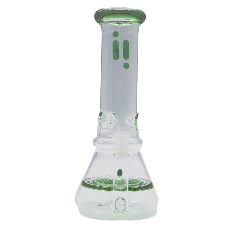 10" Infyniti Brand Water Pipe Tree Perk Stemless with Ice Catcher and Colored Honeycomb