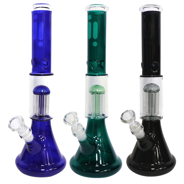 14" Infyniti Brand Water Pipe with Tree Perc and Ice Catcher