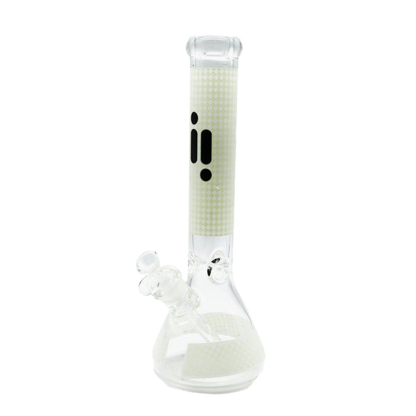 14" Infyniti Checkered Glow in the Dark Beaker Bong