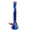18" Water Pipe with Beaker Base - TREE OF LIFE
