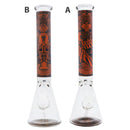 14" Egyptian themed Water Pipe with Beaker Base