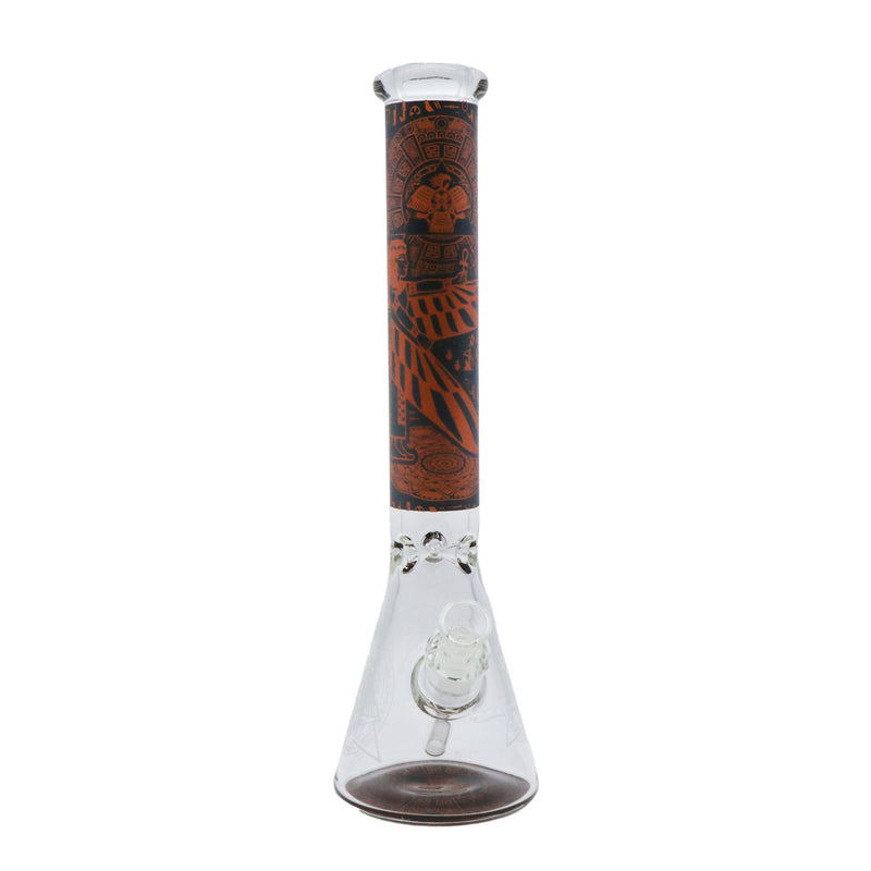 14" Egyptian themed Water Pipe with Beaker Base