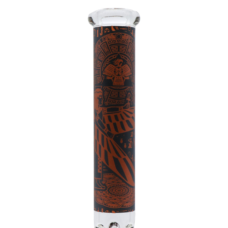 14" Egyptian themed Water Pipe with Beaker Base