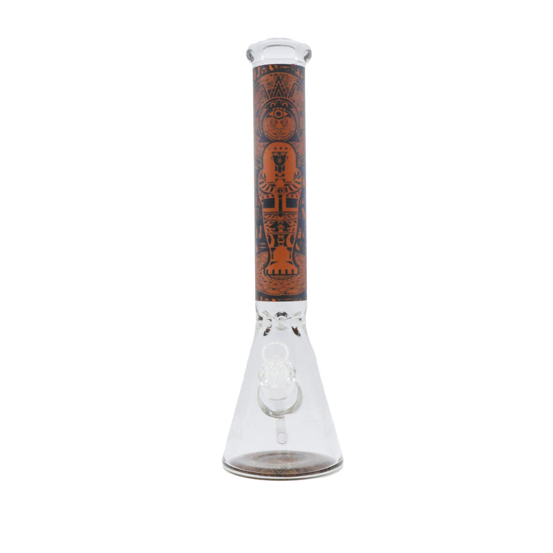 14" Egyptian themed Water Pipe with Beaker Base
