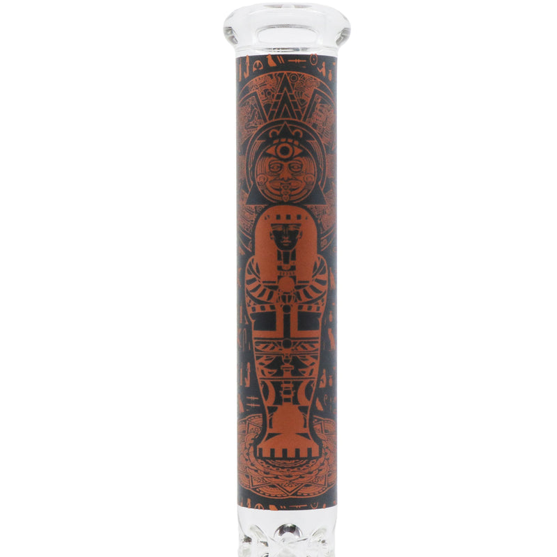 14" Egyptian themed Water Pipe with Beaker Base