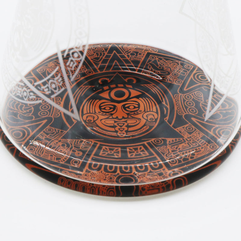 14" Egyptian themed Water Pipe with Beaker Base