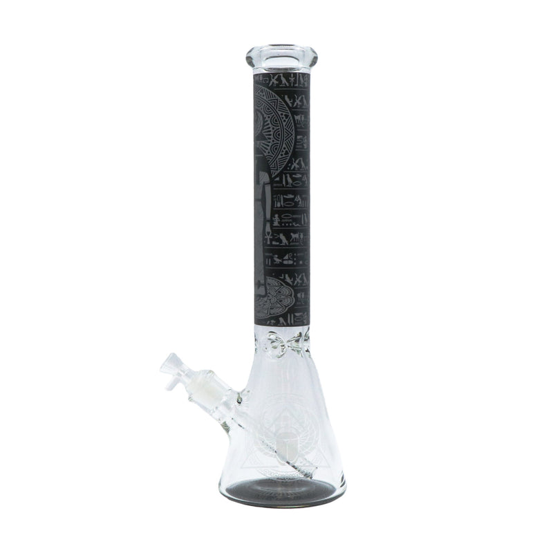 14" Egyptian themed Water Pipe with Beaker Base