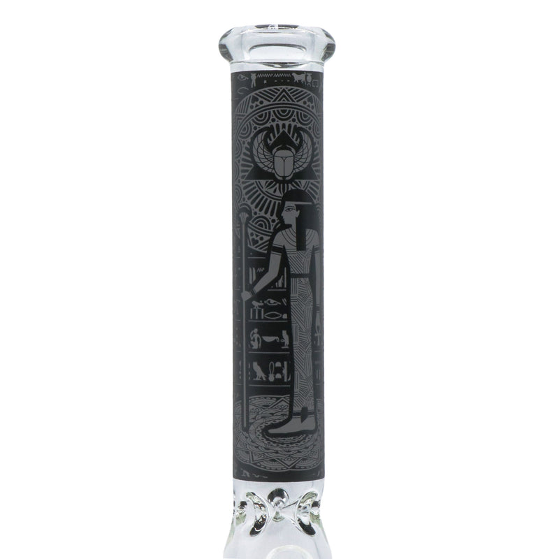 14" Egyptian themed Water Pipe with Beaker Base