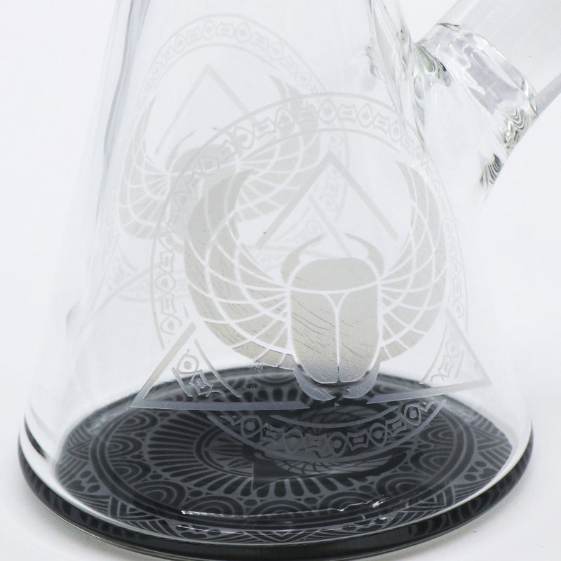 14" Egyptian themed Water Pipe with Beaker Base