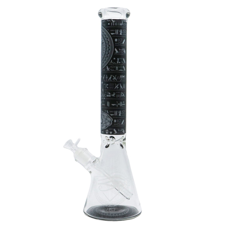 14" Egyptian themed Water Pipe with Beaker Base