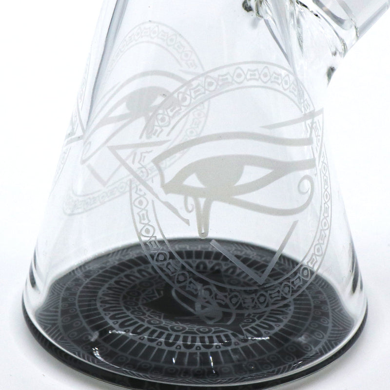 14" Egyptian themed Water Pipe with Beaker Base