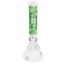 14" Infyniti Brand Water Pipe Glow in the Dark Leaf Design