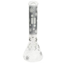 14" Infyniti Brand Water Pipe Glow in the Dark Leaf Design