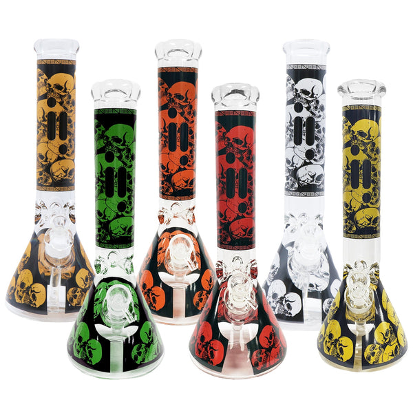 14" Infyniti Brand Water Pipe skull Design