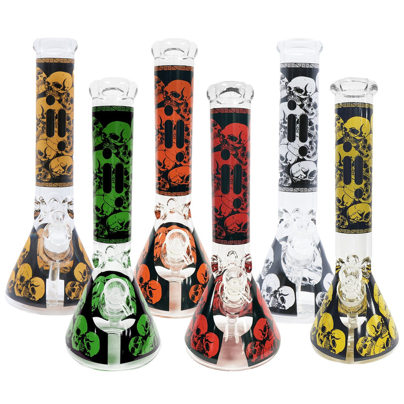 14" Infyniti Brand Water Pipe skull Design