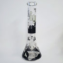 14" Infyniti Brand Water Pipe Glow in the Dark Wolf Design