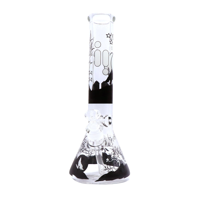14" Infyniti Brand Water Pipe Glow in the Dark Wolf Design