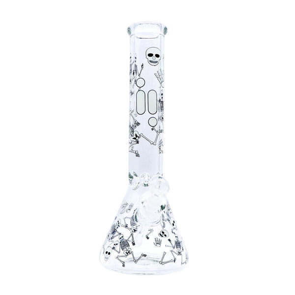 14" Infyniti Brand Water Pipe Glow in the Dark Skeleton Design