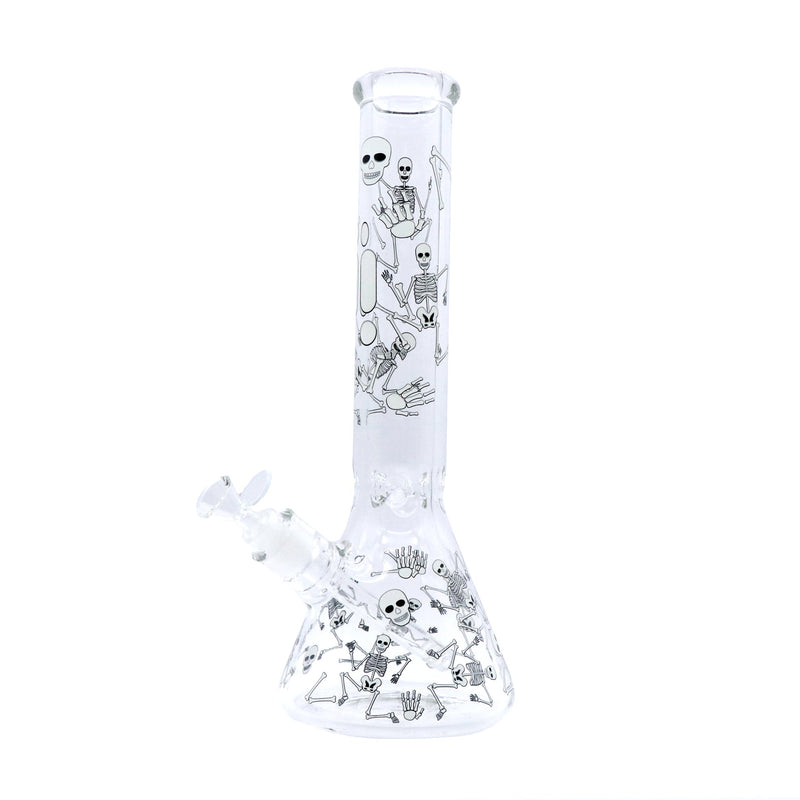 14" Infyniti Brand Water Pipe Glow in the Dark Skeleton Design