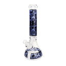14" Colourful Skull Infyniti Brand Water Pipe with Ice Catcher