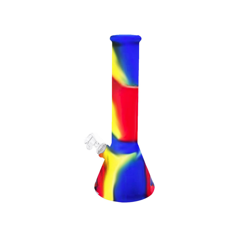 12" Silicone Water Pipe with Beaker Base