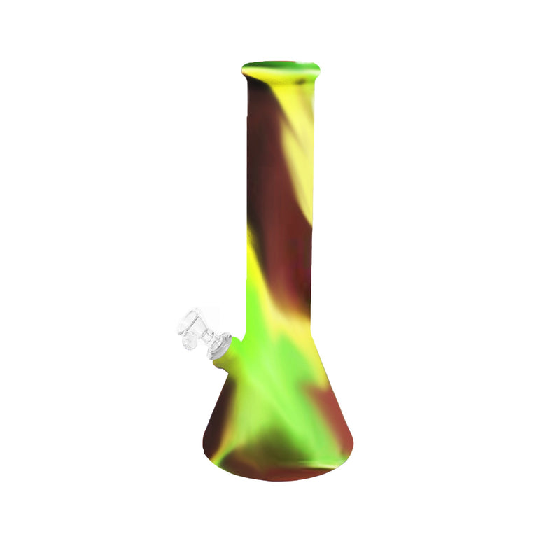 12" Silicone Water Pipe with Beaker Base