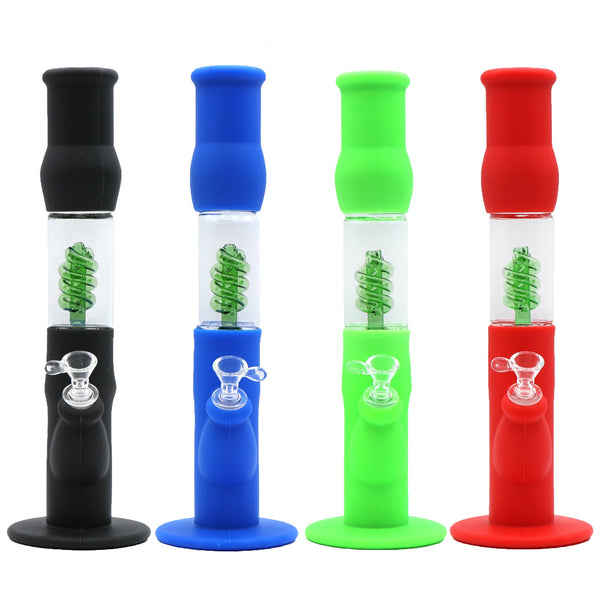 14” Coil Perk, Silicone Straight Tube