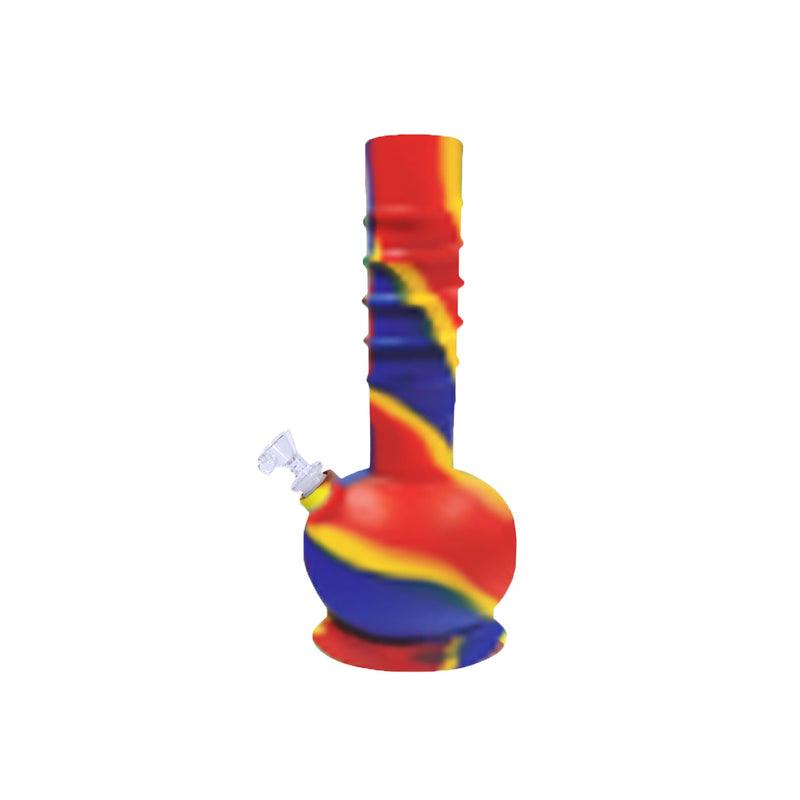 12" Silicone Water Pipe with Bubble Base
