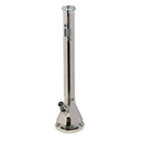 24' Water Pipe with Beaker Base Chrome Finish with Tree Design